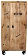 Robuuste Kast Mangohout - 90x45x190cm.