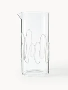 Mondgeblazen karaf Doodle met structuurpatroon, 1.2 L