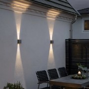 KONSTSMIDE Wandlamp Chieri LED 2x6 W antraciet