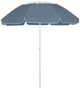 vidaXL Strandparasol 300 cm blauw