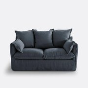 Bankhoes in gekreukt linnen Odna