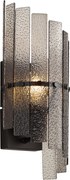 Design wandlamp zwart met smoke glas - Versailles