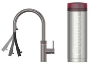 Quooker flex kokendwaterkraan - draaibare & uittrekbare uitloop - PRO3 reservoir - Warm / kokend water - gunmetal 3XGME