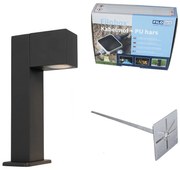 Buitenlamp donkergrijs met grondpin en kabelmof 30cm IP44 - Baleno