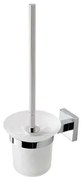 Eastbrook Rimini messing glazen toiletborstelhouder chroom