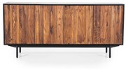 Eleonora Alexander Sheesham Dressoir Zwart Hout - 167x40x76cm.