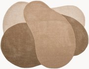 Vloerkleed Denton van wol met organische vorm