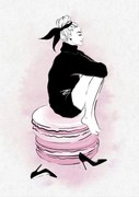 Ilustratie Macaron Girl, Martina Pavlova