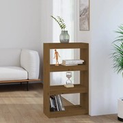 vidaXL Boekenkast/kamerscherm 60x30x103,5 cm grenenhout honingbruin