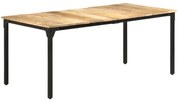 vidaXL Eettafel 180x90x76 cm ruw mangohout