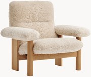 Teddy loungefauteuil Brasilia met eikenhout