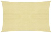 vidaXL Zonnezeil 160 g/m² 2,5x3,5 m HDPE beige