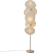 Japandi vloerlamp beige 3-lichts - Organica