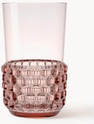 Waterglazen Jellies met structuurpatroon, 4 stuks