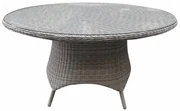 Riccione dining tuintafel 150 cm rond wit grijs