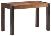 vidaXL Eettafel 120x60x76 cm massief ruw mangohout