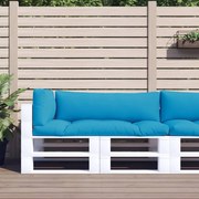 vidaXL Bankkussens pallet 3 st blauw