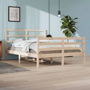 vidaXL Bedframe massief grenenhout 160x200 cm