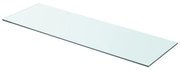 vidaXL Wandschap transparant 80x25 cm glas