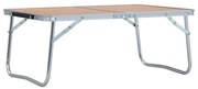 vidaXL Campingtafel inklapbaar 60x40 cm aluminium bruin