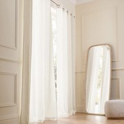 Gordijn in gewassen linnen met oogjes, Private