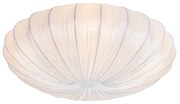 Stoffen Design plafondlamp wit zijden 60 cm 5-lichts - Plu Design E27 rond Binnenverlichting Lamp