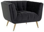 Richmond Interiors Huxley Design Fauteuil Velvet Antraciet