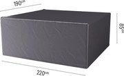 Platinum Aerocover tuinsethoes - Ademende hoes voor tuinset met rechthoekige tafels van 200 tot 220cm (inclusief stoelen)