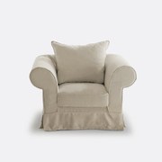 Fauteuil, katoen, uitstekend comfort, Adelia