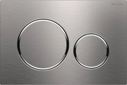 Geberit Sigma 20 bedieningspaneel rvs geborsteld/chroom voor Sigma reservoirs 8cm (UP720) en 12cm (UP320)