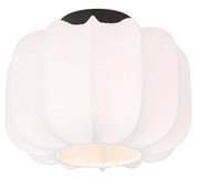 Stoffen Japandi plafondlamp wit 25cm - MadleineJapandi E27 Scandinavisch rond Binnenverlichting Lamp