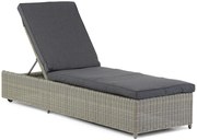 Garden Collections Charlotte Ligbed Kubu Met Wielen Wicker Taupe