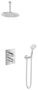 Hotbath Get Together IBS2ACR inbouwdouche met 3s handdouche, 15cm plafondbuis en 30cm hoofddouche chroom