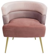 Kare Design Sandwich Roze Design Fauteuil Fluweel