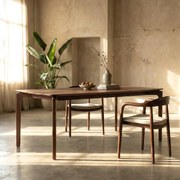 Design Eettafel Walnoot 180 X 90 Cm - 180 X 90cm.