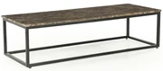 Eleonora Rico Square Rechthoekige Salontafel Van Bruin Marmer - 120 X 45cm.