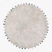 Rond Vloerkleed Katoen (ø126 Cm) Cinder Kids Gris Nube - Sklum