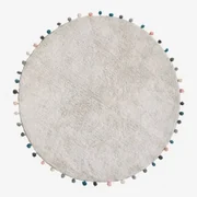 Rond Vloerkleed Katoen (ø126 Cm) Cinder Kids Gris Nube - Sklum