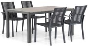 Tuinset 4 personen 155 cm Aluminium Grijs Santika Furniture Santika