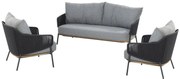 4 Seasons Outdoor Ravello loungeset SALE  Loungeset    antraciet weerbestendig