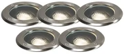 Set van 5 buiten grondspots RVS IP65 - Delux Modern GU10 IP65 Buitenverlichting