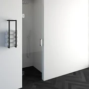 BRAUER Void nisdeur helder glas 60x200 omkeerbaar incl. glascoating chroom GS-VON1H60200CE