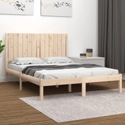 vidaXL Bedframe massief grenenhout 135x190 cm 4FT6 Double