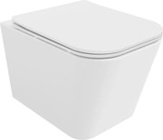 Mexen Teo rimloze wc-pot met softclose slanke duroplast-bril, glanzend wit - 30850600