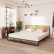 vidaXL Bedframe metaal 200x200 cm