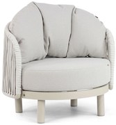 Tuinstoel Aluminium/rope Taupe-naturel-bruin Santika Nanda