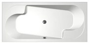 Xenz Parel Duobad - 190x90x48 - afvoer Midden - acryl - wit 6989-01