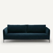 3- of 4-zits fluwelen bank, OSCAR, ontwerp Emmanuel Gallina