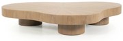Eleonora Bobbie Grote Salontafel Organisch Lichtbruin - 150 X 110cm.
