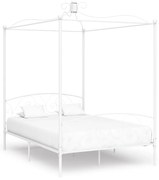 vidaXL Hemelbedframe metaal wit 140x200 cm